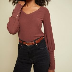 EUC Nation Ltd Red Renata Long Sleeve XS